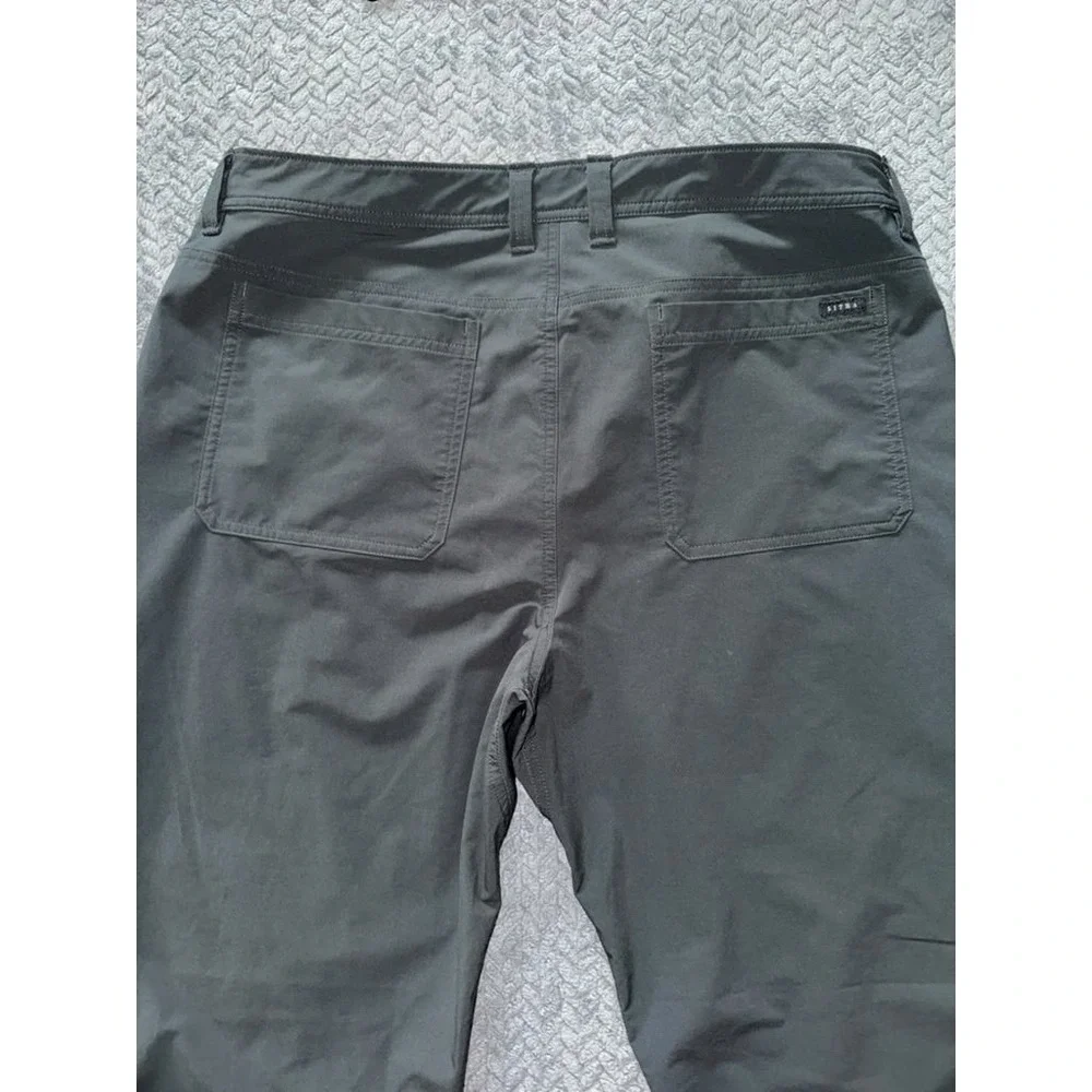 SITKA Gear Men's Black Solid Straight Leg Regular Fit Pants Size 38